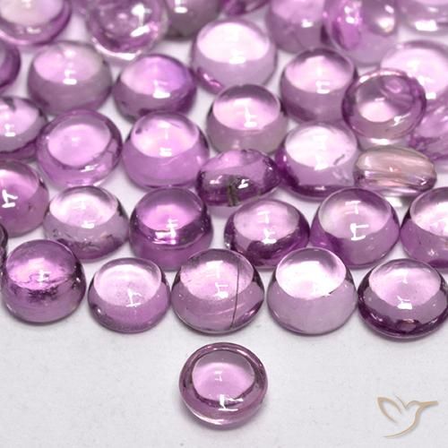 Saphir Pourpre violet rosâtre naturelle Tour, 0.22 ct, Transparent