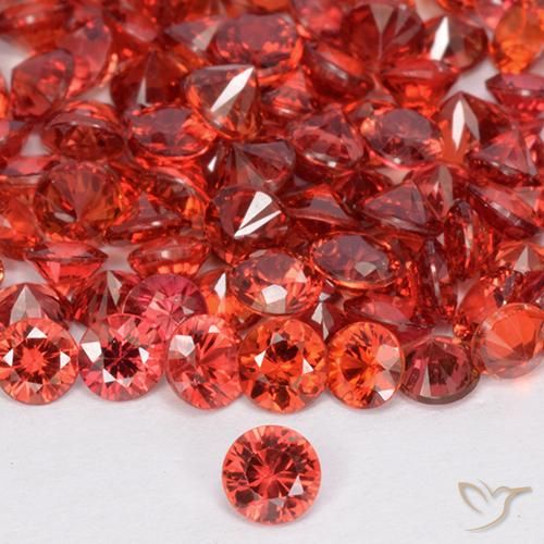 0.14ct Naturel Rouge moyen-foncé Saphir, Tour, VS