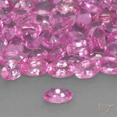 Saphir Rose moyen naturelle ovale, 0.31 ct, VS