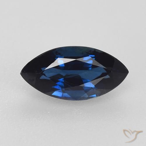 0.80ct Naturel Bleu crépuscule Saphir, Marquise, VVS-VS