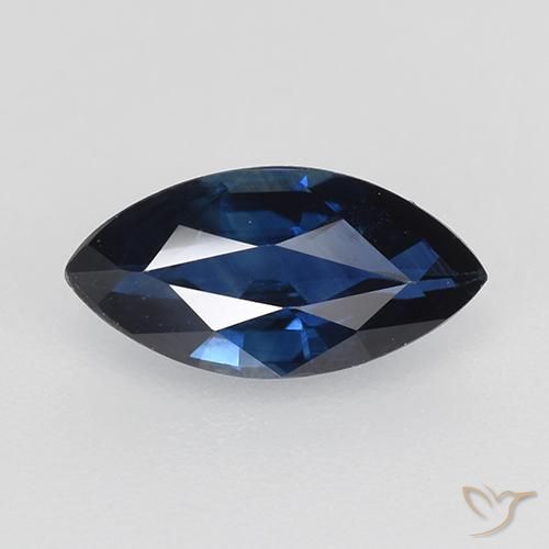 0.72ct Naturel Bleu crépuscule Saphir, Marquise, VVS-VS