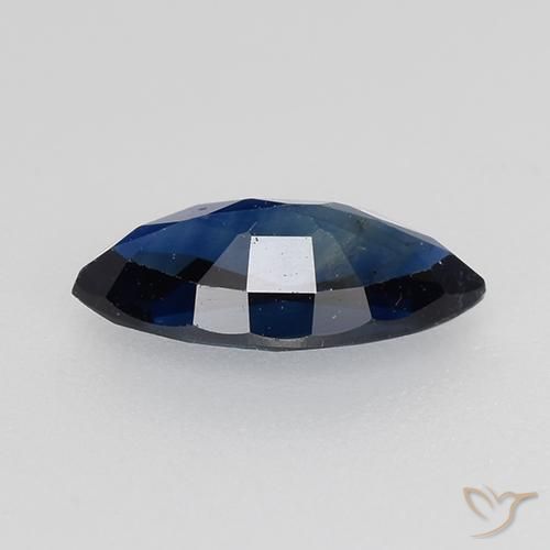 Saphir Bleu crépuscule naturelle Marquise, 0.72 ct, VVS-VS