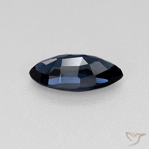 Saphir Bleu foncé naturelle Marquise, 0.73 ct, VVS-VS