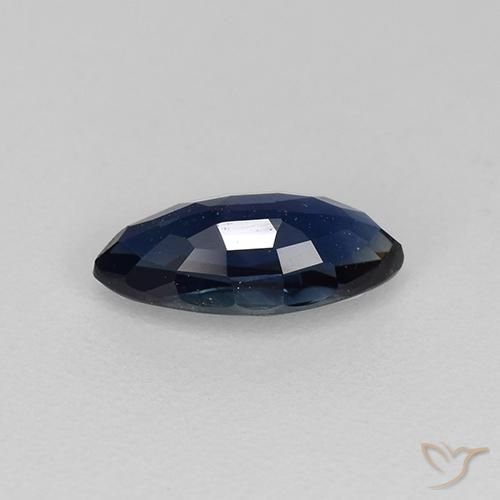 Saphir Bleu marine naturelle Marquise, 0.74 ct, VVS-VS