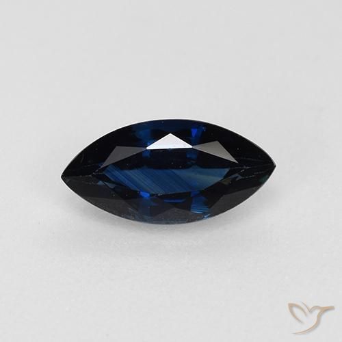 0.73ct Naturel Bleu crépuscule Saphir, Marquise, VVS-VS