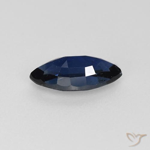 Saphir Bleu crépuscule naturelle Marquise, 0.73 ct, VVS-VS