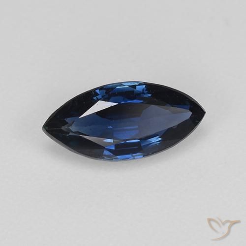 Saphir Bleu crépuscule naturelle Marquise, 0.79 ct, VVS-VS