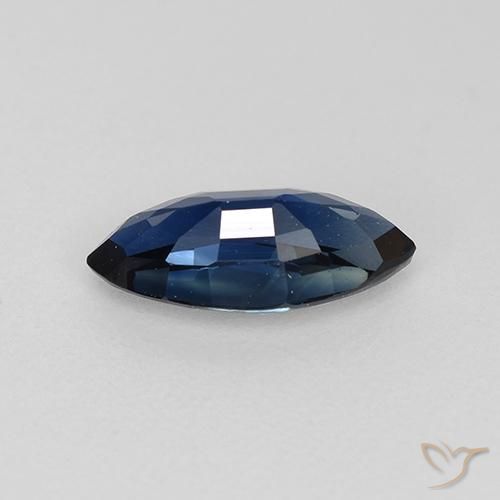Saphir Bleu crépuscule naturelle Marquise, 0.79 ct, VVS-VS