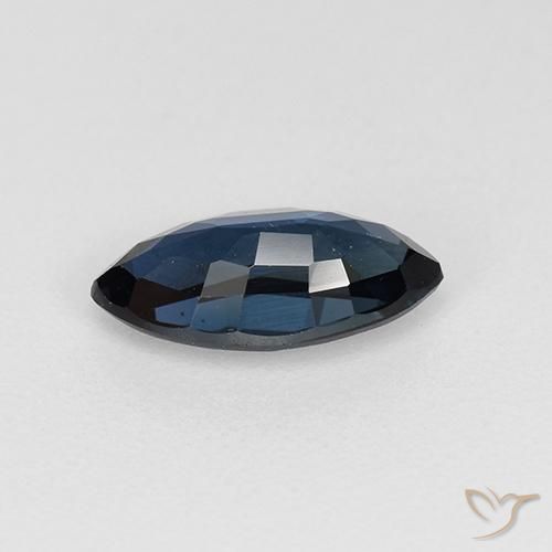 Saphir Bleu foncé naturelle Marquise, 0.84 ct, VVS-VS