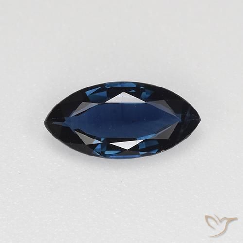 0.66ct Naturel Bleu minuit Saphir, Marquise, VVS-VS