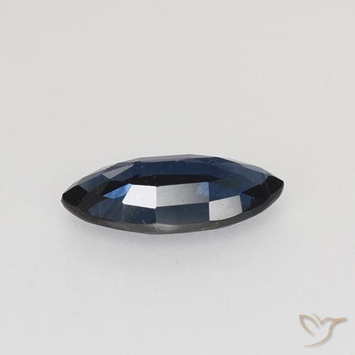 Saphir Bleu minuit naturelle Marquise, 0.66 ct, VVS-VS