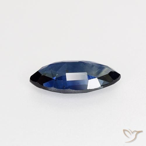 Saphir Bleu crépuscule naturelle Marquise, 0.68 ct, VVS-VS