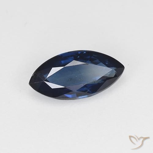 Saphir Bleu crépuscule naturelle Marquise, 0.64 ct, VVS-VS