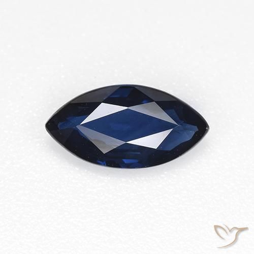 0.66ct Naturel Bleu crépuscule Saphir, Marquise, VVS-VS