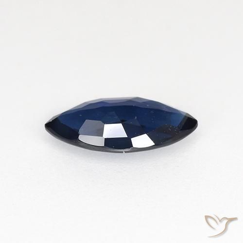 Saphir Bleu crépuscule naturelle Marquise, 0.66 ct, VVS-VS