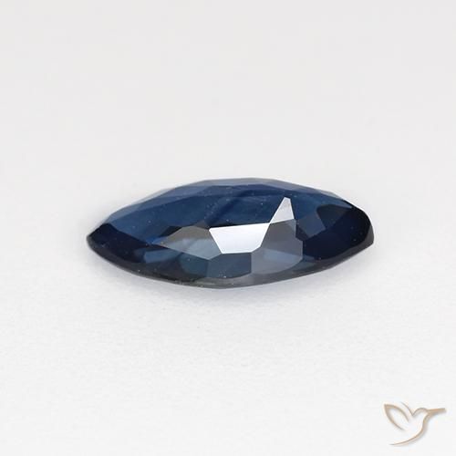 Saphir Bleu minuit naturelle Marquise, 0.66 ct, VVS-VS