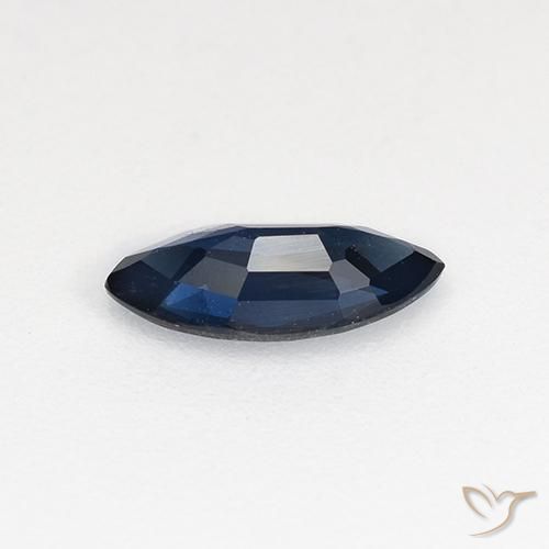 Saphir Bleu crépuscule naturelle Marquise, 0.58 ct, VVS-VS