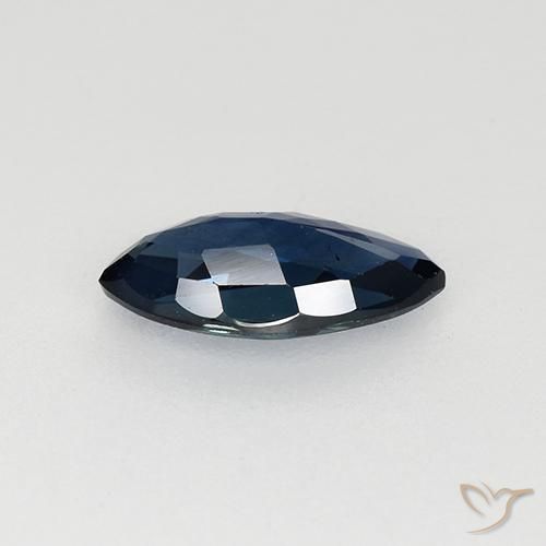 Saphir Bleu minuit naturelle Marquise, 0.67 ct, VVS-VS