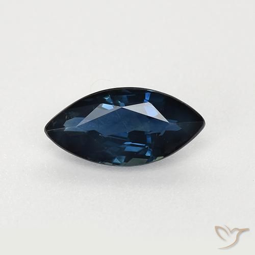 0.71ct Naturel Bleu foncé Saphir, Marquise, VVS-VS