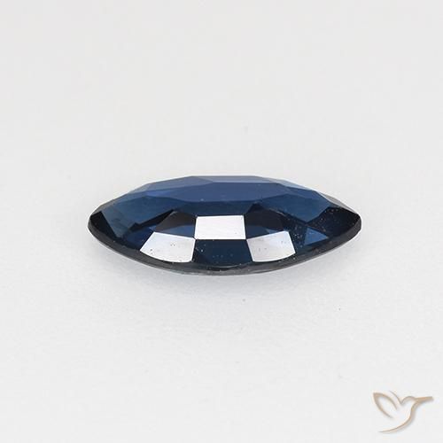 Saphir Bleu foncé naturelle Marquise, 0.56 ct, VVS-VS