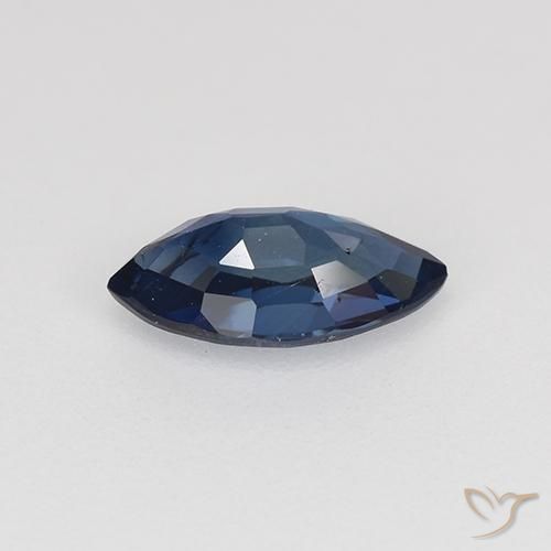 Saphir Bleu crépuscule naturelle Marquise, 0.74 ct, VVS-VS