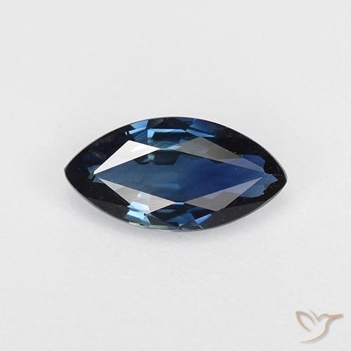 0.66ct Naturel Bleu minuit Saphir, Marquise, VVS-VS