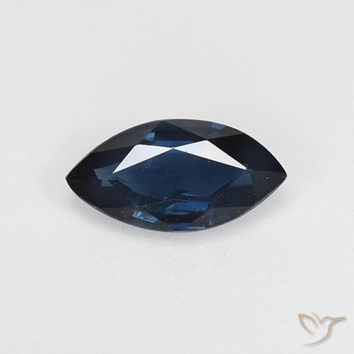 0.66ct Naturel Bleu minuit Saphir, Marquise, VVS-VS