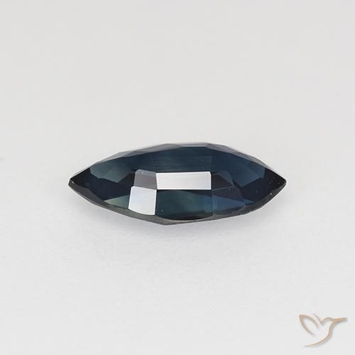Saphir Bleu minuit naturelle Marquise, 0.66 ct, VVS-VS