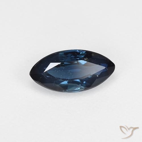 Saphir Bleu foncé naturelle Marquise, 0.67 ct, VVS-VS