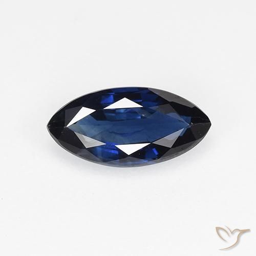 0.67ct Naturel Bleu crépuscule Saphir, Marquise, VVS-VS