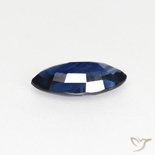 Saphir Bleu crépuscule naturelle Marquise, 0.67 ct, VVS-VS