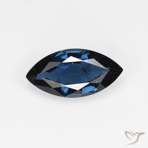 0.66ct Naturel Bleu nuit Saphir, Marquise, VVS-VS