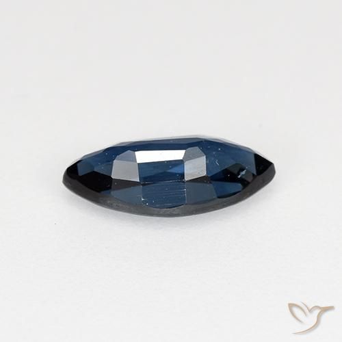 Saphir Bleu foncé naturelle Marquise, 0.69 ct, VVS-VS
