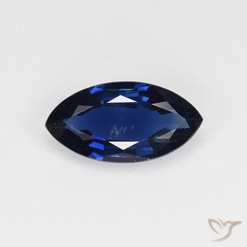 0.63ct Naturel Bleu crépuscule Saphir, Marquise, VVS-VS