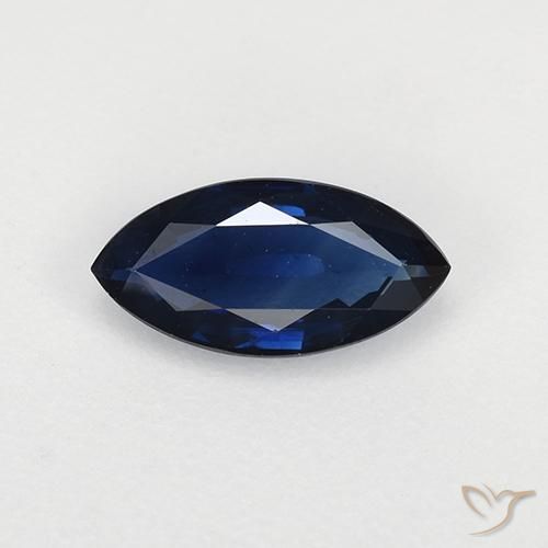 0.67ct Naturel Bleu crépuscule Saphir, Marquise, VVS-VS