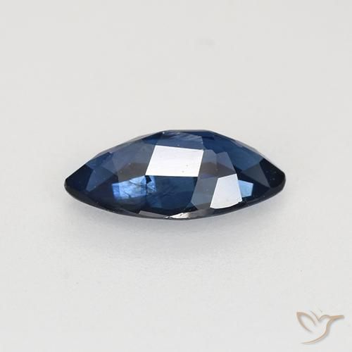 Saphir Bleu royal naturelle Marquise, 0.71 ct, VS