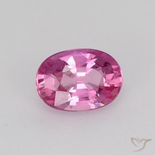 Saphir Violet rougeâtre naturelle ovale, 0.80 ct, VVS