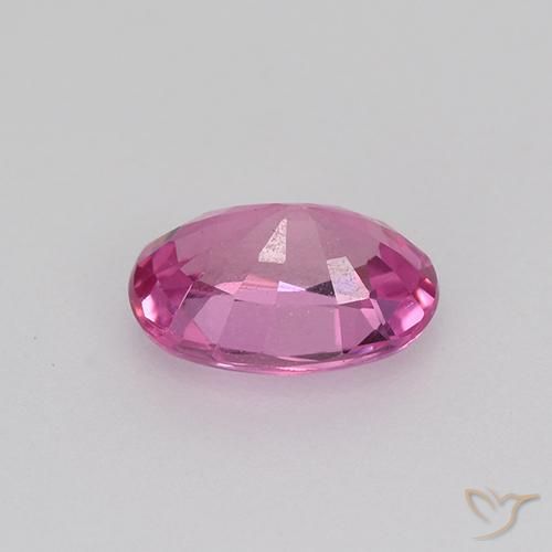 Saphir Violet rougeâtre naturelle ovale, 0.80 ct, VVS