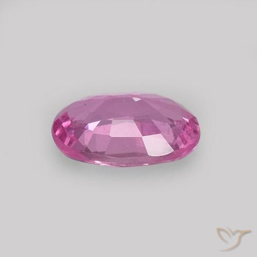 Saphir Rose pourpre royal naturelle ovale, 0.70 ct, VVS-VS