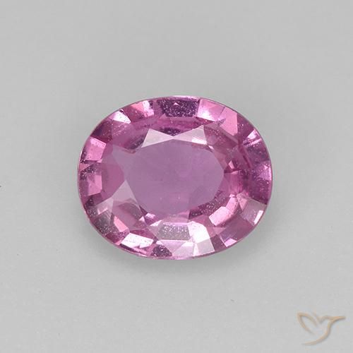 0.63ct Naturel Rose foncé Saphir, ovale, VVS-VS