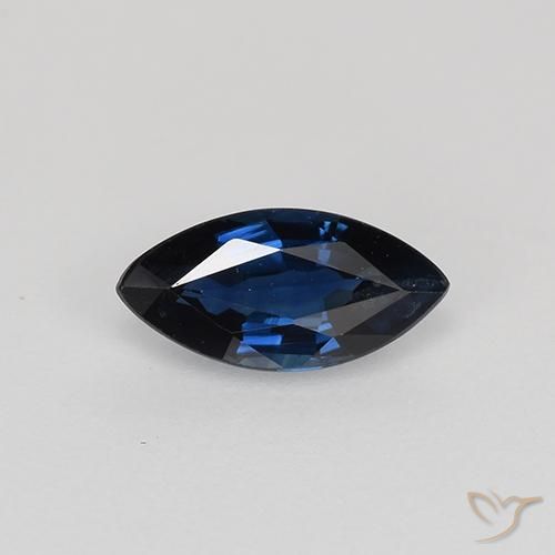 0.64ct Naturel Bleu crépuscule Saphir, Marquise, VVS