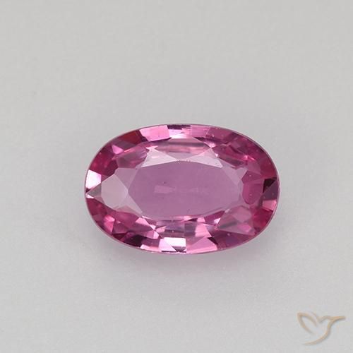 0.57ct Naturel Rose moyen Saphir, ovale, VVS-VS