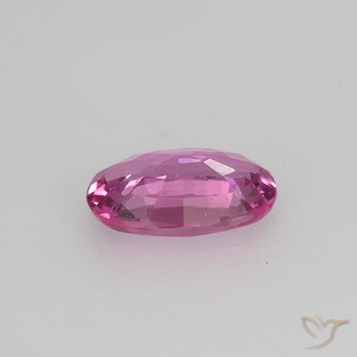 Saphir Rose moyen naturelle ovale, 0.57 ct, VVS-VS