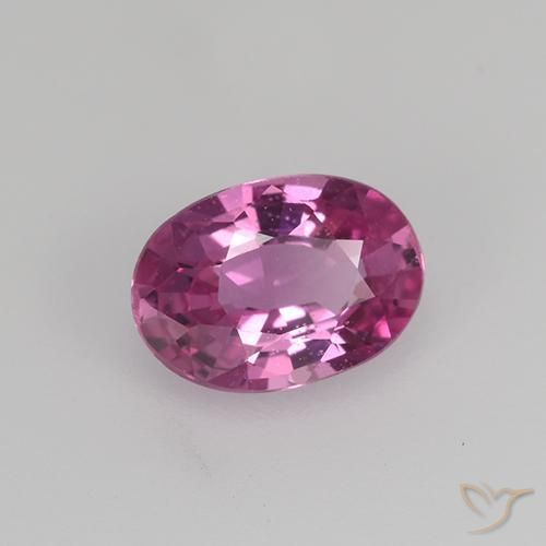 Saphir Rose moyen naturelle ovale, 0.68 ct, VVS-VS