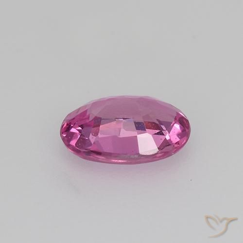 Saphir Rose moyen naturelle ovale, 0.68 ct, VVS-VS