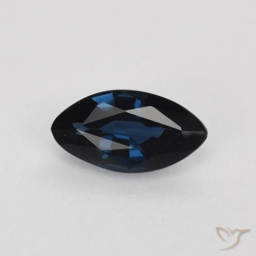 0.69ct Naturel Bleu minuit Saphir, Marquise, VVS