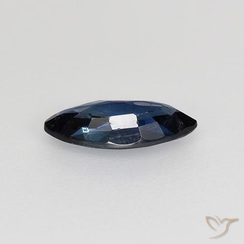 Saphir Bleu foncé naturelle Marquise, 0.61 ct, VVS-VS