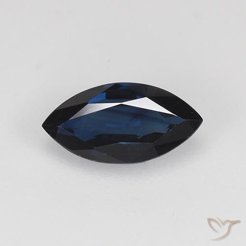 0.72ct Naturel Bleu minuit Saphir, Marquise, VVS-VS