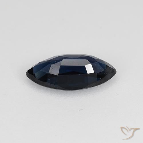 Saphir Bleu foncé naturelle Marquise, 0.70 ct, VVS-VS