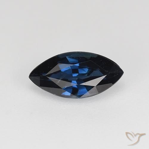 Saphir Bleu minuit naturelle Marquise, 0.70 ct, VVS-VS